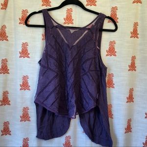 Purple Free People Crop Top